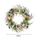 Luzkey Artificial Easter Egg Wreath Hanging Ornament Easter Decorations Silk flower Wreath for Front Door Easter Wedding Home Holiday C - image 5 of 10
