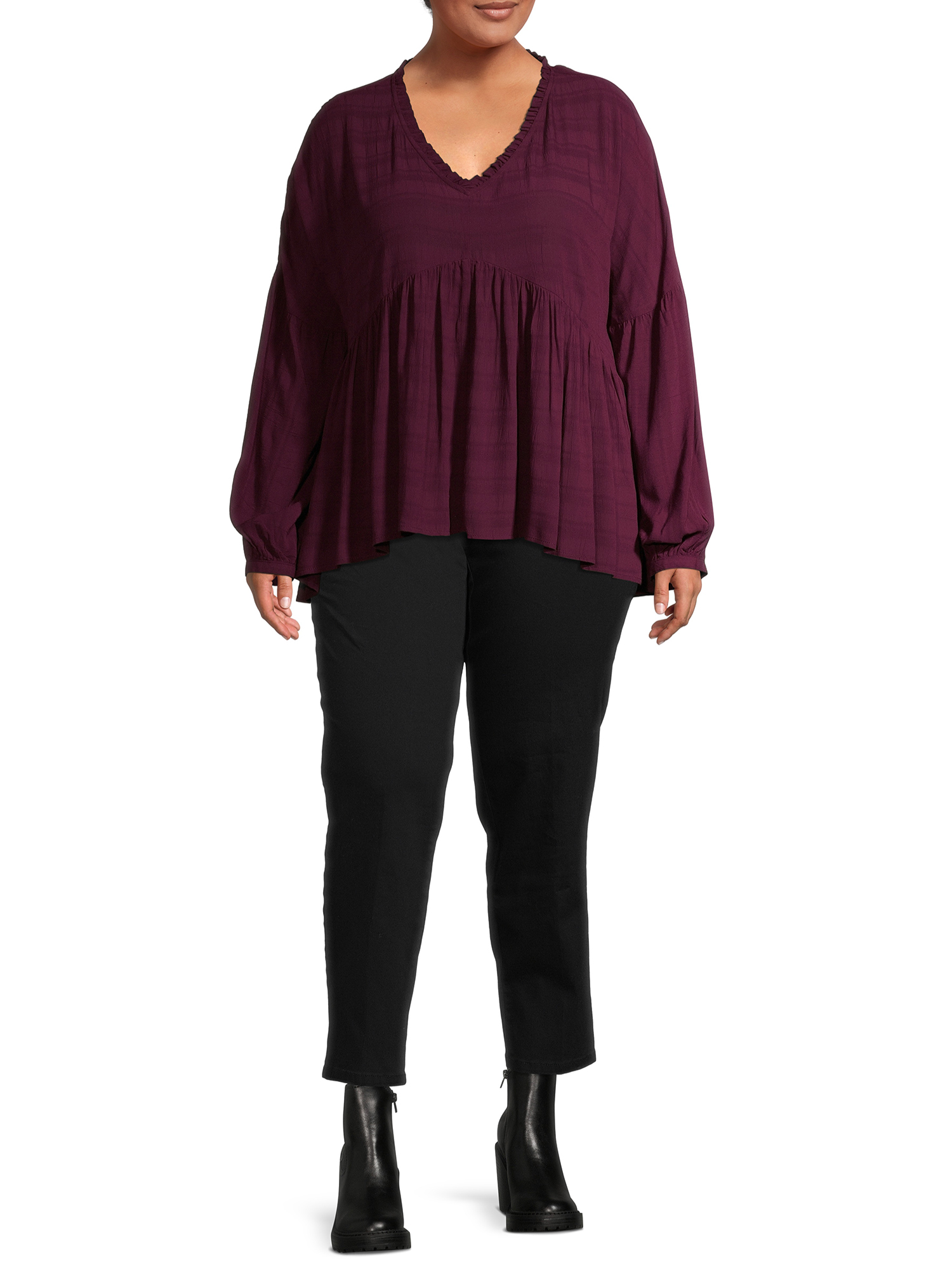 Just My Size Women's Plus 2 Pocket Pull-On Pant - image 2 of 6