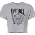 thumbnail image 3 of Marvel The Avengers - NYC - Juniors Cropped Graphic T-Shirt, 3 of 5