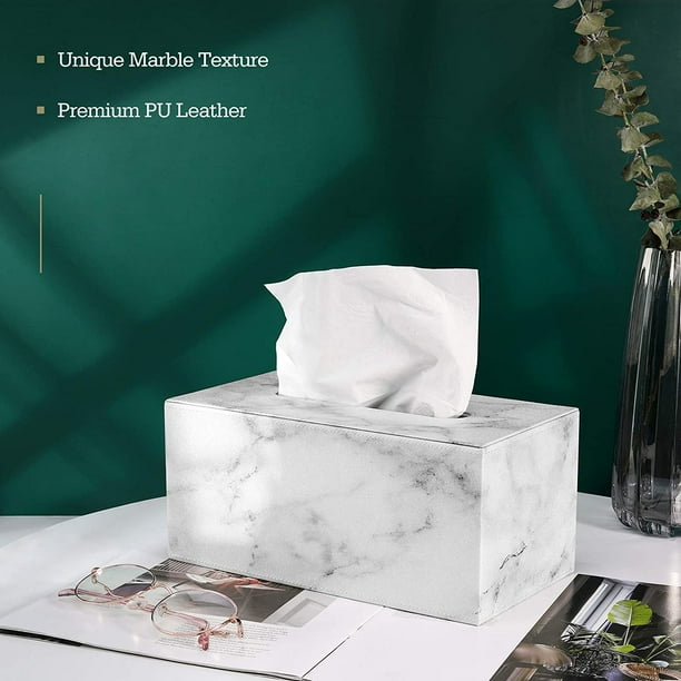 Marble tissue box clearance cover