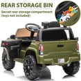 thumbnail image 4 of Licensed Toyota Tacoma 12V Battery Powered Ride on Cars with Remote Control, Kids Electric Ride on Vehicles for Boys Girls, Ride on Truck Toys with USB, AUX, MP3, FM Function, LED Headlight, Green, 4 of 13