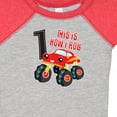 thumbnail image 4 of Inktastic Monster Truck How I Roll 1st Birthday Boys Baby Bodysuit, 4 of 5