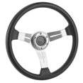 thumbnail image 4 of 14in Universal Racing Car Steering Wheel with PU Leather and Aluminium Alloy, Modified Design for Maximum Grip, Suitable for Most Vehicles, 4 of 8