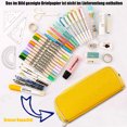 thumbnail image 3 of Estuche para lápices Estuche para lápices para niñas adolescentes Estuche para lápices Bolígrafos 3 compartimentos Estuche para lápices de gran capacidad para la escuela y la oficina, 3 of 5