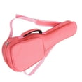 thumbnail image 1 of OULII 1Pc Portable Pink Canvas Ukulele Storage Pouch with Comfortable Adjustable Strap, 1 of 4