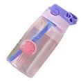 thumbnail image 2 of 480ML Water Bottle for School Kids Girls Boys  Portable Cartoon Patterns Print Water Bottle with Straw for Toddler Kids, 2 of 5