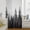 Gray, variant on Black Mist Forest Sheer Curtains 45 Inch Length, Light Filtering Voile Curtain Panel, Retro Country Watercolor Tree Scenery Rod Pocket Drapes Window Treatments for Living Room Bedroom 52"x45"