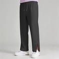 thumbnail image 2 of CAIXIA Girls Sweatpants Baggy Barrel Pants Wide Leg Drawstring Open Bottom Casual Sweat Pants with Pockets, 2 of 9