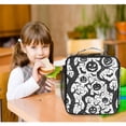 thumbnail image 6 of Square Lunch Bag 10.5*3.5*9.5 Inches Cooler Bag Lunch Bag Insulation Portable Durable Fashion Black Pumpkin, 6 of 6