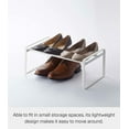 thumbnail image 3 of YAMAZAKI Cadre Ajustable pour Chaussures, Blanc, 3 of 5