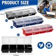 thumbnail image 2 of 6 Pack Screw Organizer Box with Lids 4 Compartments Tool, 2 of 5