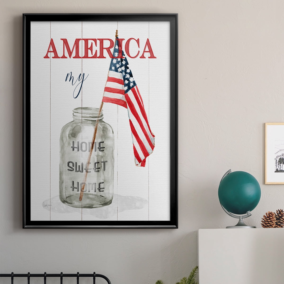 America My Home Sweet Home Premium Classic Framed Print - Ready to Hang