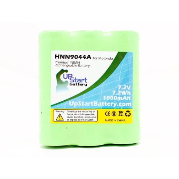 UpStart Battery Motorola SU210 Battery - Replacement for Motorola HNN9044A Two-Way Radio Battery (1000mAh, 7.2V, NI-MH)