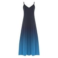 thumbnail image 5 of Axiiglly Plus Size Dress for Women Gradient Color Maxi Dresses Spaghetti Straps Beach Dress Flowy Vacation Summer Casual Dress, 5 of 6