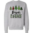 thumbnail image 2 of Inktastic Buon Natale Festive Christmas Trees Adult Sweatshirt, 2 of 4