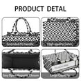thumbnail image 4 of Large Capacity Tote Bag,Black White Geometric Checkered Pattern Handbag Fashion Luxury Tote Bag,15.7"x13"x 5.1" Inches,Laptop Compatible, 4 of 6