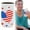 F, variant on Neoprene Slim Can Cooler - Clearance - American Flag - Fits 12oz Slim Cans - Keeps Drinks Cool & Hands Dry(A)