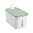 thumbnail image 1 of Bewildely Caja de almacenamiento de gran capacidad de contenedor de arroz de aplicación amplia blanca para plástico organizado de arroz de Organizadores de utensilios de cocina, 1 of 6
