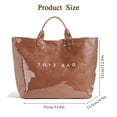 thumbnail image 2 of Bolso BBIQI para mujer, bolso grande de PVC con estampado de letras, 2 of 6