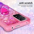 thumbnail image 4 of Phone Case for Xiaomi Redmi Note 11 Pro 5G/4G, Shiny Bling Quicksand Effect TPU Bumper Case with Four Corners Protection Cover for Redmi Note 11 Pro 5G/4G, Pink Purple, 4 of 7