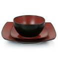 thumbnail image 5 of Gibson Elite Soho Lounge 16 Piece Matte Glazed Stoneware Dinnerware Set in Red, 5 of 8
