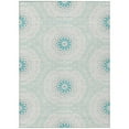 thumbnail image 2 of Addison Rugs Chantille Indoor/Outdoor Transitional Circles Teal Washable Rectangle Rug, 5' x 7'6", 2 of 6