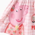 thumbnail image 4 of Peppa Pig Girls Dress Flutter Sleeve Cartoon Graphic Dress Summer Casual Party Kids Outfit Red Sizes 4-5Y, 4 of 10