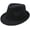 Black, variant on Men's Manhattan Fedora Hat Designed Navy Color Hat