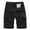 Black, variant on Turilly Men's Shorts Summer Outdoors Solid Color Casual Button Pocket Sport Shorts Pants