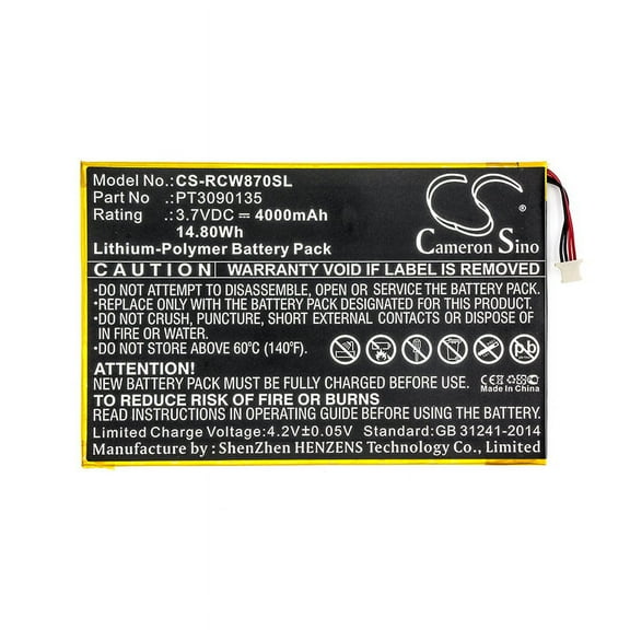 4000mAh RCA PT3090135 Battery for Galileo Pro 11.5"