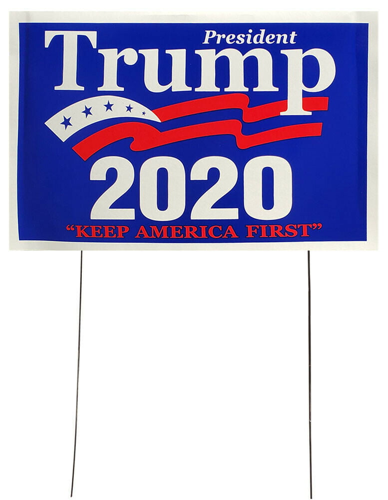 3 Trump 2020 Campaign Political Full Color Yard Signs MAGA Keep America Great 