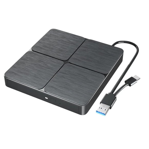 External Blu-Ray DVD Drive USB 3.0 Portable CD DVD Player Reader Burner for Laptop PC Computer