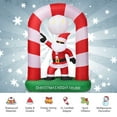 thumbnail image 4 of Costway 7.5 FT Inflatable Christmas Lighted Santa Claus Stand on Archway Yard Decoration, 4 of 9