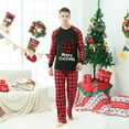 thumbnail image 2 of Odeerbi Christmas Pajamas for Family Holiday Plaid Long Sleeve Family Christmas Pajamas Matching Sets Dad Merry Christmas Print Parent-child Suit Two-Piece Sleepwear Xmas PJs Set Red, 2 of 7