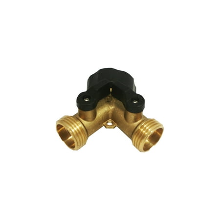 - ABN Garden Hose Splitter Heavy-Duty 2 Way Solid Brass Y Valve Female Connector