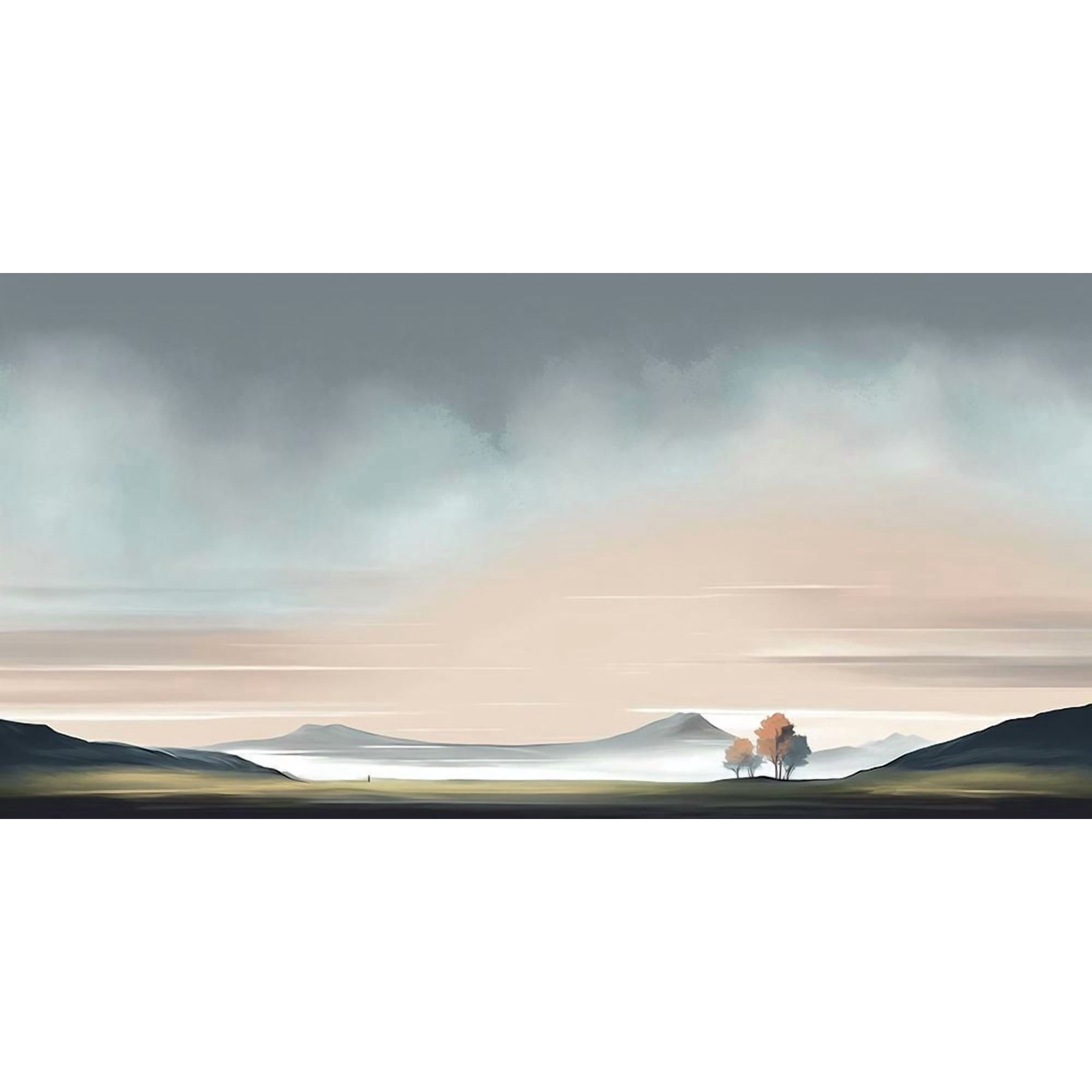 Minimalistic Landscape 11 Poster Print - Ray Heere (24 x 12)