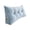 Blue, variant on Triangular Wedge Headboard Pillow for Sitting Up in Bed, Back Rest Support Bolster Cushion with Removable Washable Cover, Full Size Bed Rest Reading Pillow for Dorm Daybed Sofa 35.4x17.7x7.8 Inch