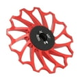 thumbnail image 4 of Bicycle Rear Derailleur Wheel, Ceramic Ball Reduce Friction Prevent Chain Off Bike Rear Derailleur Roller  For Mountain Bike Red, 4 of 8