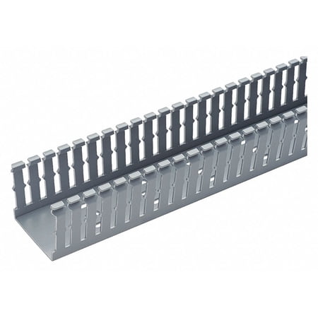 UPC: 0074983337712 | Panduit Wire Duct Narrow Slot Gray 1.26W x 1.5D F1X1.5LG6-A