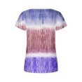 thumbnail image 5 of Blouses à Manches Courtes pour Femmes Mode Imprimée Décontractée Col en V T-Shirt Ample Blouse Hauts à Manches Courtes pour Femmes, 5 of 5