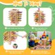 thumbnail image 5 of Juego Montessori Relaxgiant con torre de palitos de madera de colores, 5 of 7