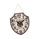 thumbnail image 5 of Reloj de pared de madera con números arábigos para decoración Blanco, 5 of 9