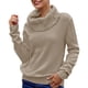 thumbnail image 1 of Gibobby Suéter de Punto, Suéter para Mujer 2023 con Cuello Alto y Manga Larga, para Exteriores(Caqui,M), 1 of 5