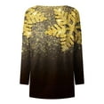 thumbnail image 5 of USSUMA Tunic Tops for Women Loose Fit, Womens Teen T Shirts Long-Sleeve V-neck Daily 2022 Bohemian Tees Loose Comfy Blouse Landscape Colorful Printing Tees, 5 of 5
