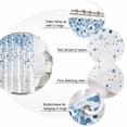 thumbnail image 6 of Blue Polka Dot Waterproof Fabric Shower Curtain,Abstract Modern Art Dots Watercolor Waterproof Fabric Shower Curtain for Bathroom Curtains Bathtubs Hotel Shower Curtains with 12 Hooks Stall 48x72in, 6 of 8
