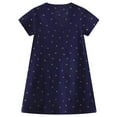 thumbnail image 4 of WIBACKER 2-7T Little Girl Cotton Casual Dress Summer Short Sleeve Basic Tunic Playwear Shirt Dresses - Unicorn, 4 of 7