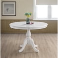 thumbnail image 2 of Pemberly Row Modern 42" Round Pedestal Dining Table in White, 2 of 6