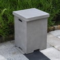 thumbnail image 4 of Elementi Square Tank Cover W/ Removable Lid - Light Gray - ONB01-105LG, 4 of 4