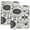 Black White Nautical Sketch, variant on D-shaped Binder with 3 Ring - PVC Waterproof 1.5 in Binder with Clear Pocket, Truck Pattern 1 ，1 pack