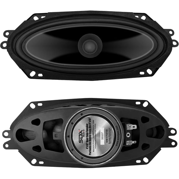 4x10 Dual Cone Speaker 65W - Original Equipment Replacement, Car Speakers Set, Coaxial Speakers, Car Stereo Speaker System, Component Speakers, Car Audio Speakers, Door Speaker